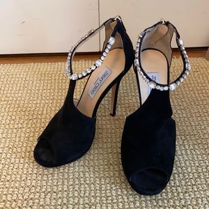 Jimmy Choo Embellished Suede Sandals